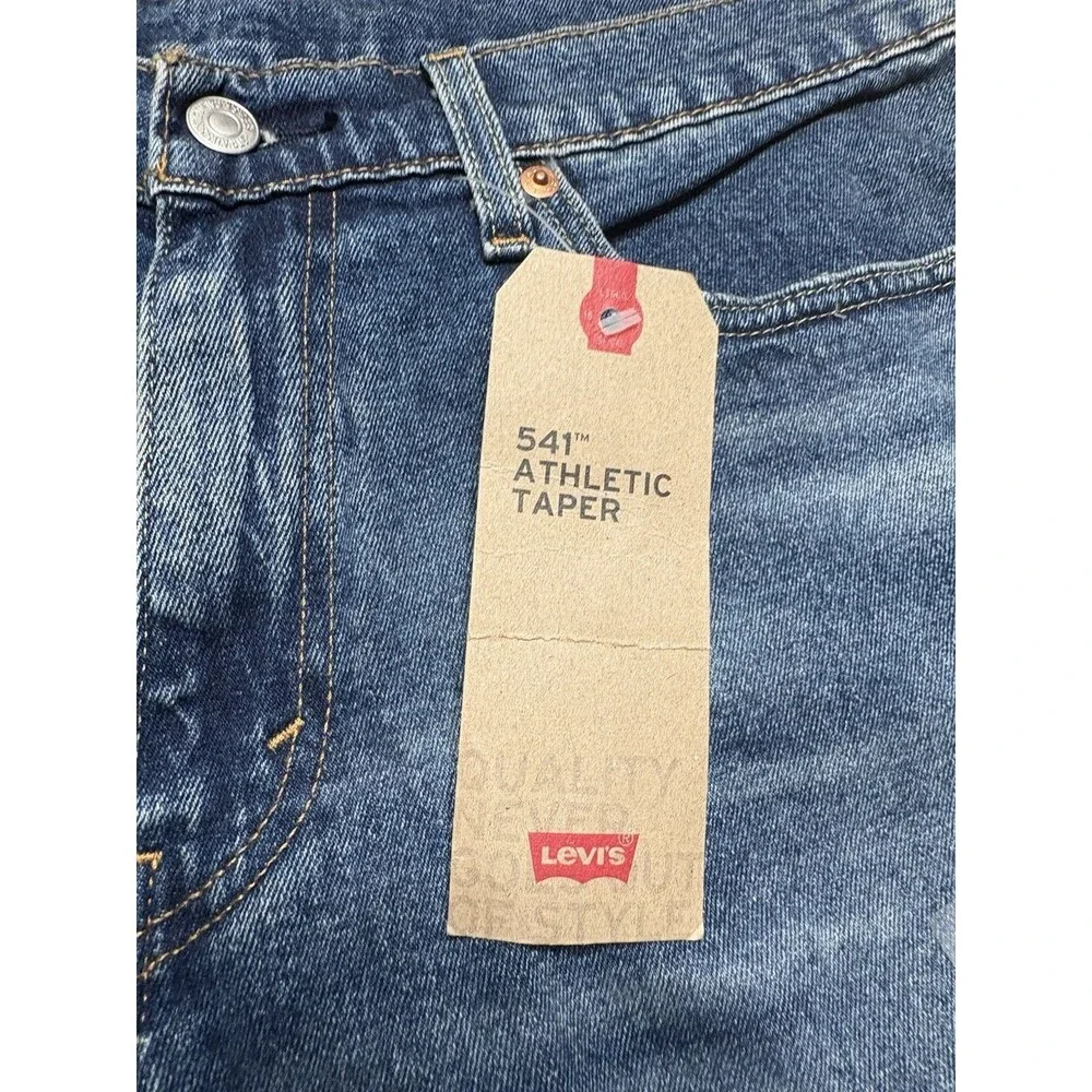 Levis 541 Athletic Taper Fit Stretch Jeans Men's Sizes 32x30 Blue NWT